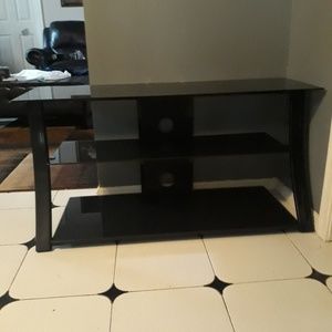 Glass tv stand